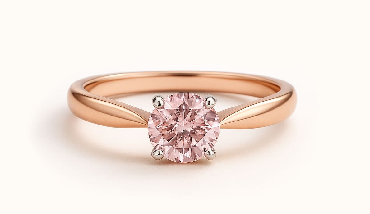 Pink diamond ring
